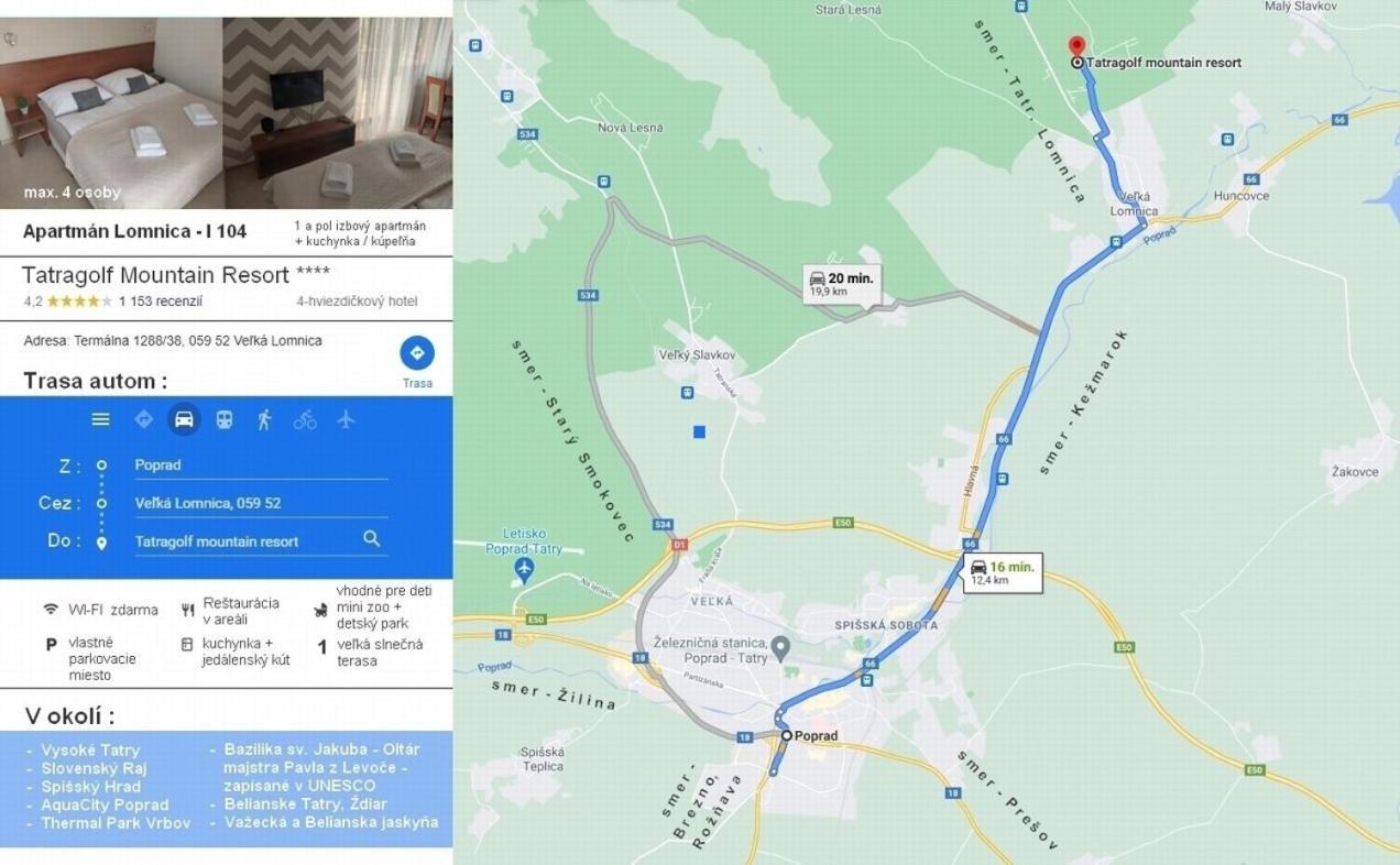 Apartman Lomnica Tatragolf I 104 Vel'ka Lomnica Buitenkant foto